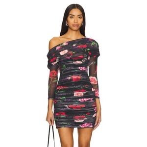 AFRM Floral Dress in Mixed Rose